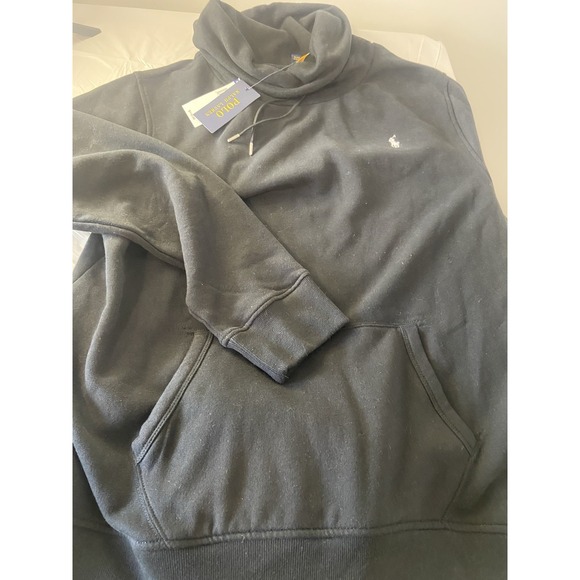 Men's Ralph Lauren Polo Golf Black Fleece Hi-Neck Sweatshirt-NWT-Size‎ XL-NWT - Picture 1 of 14